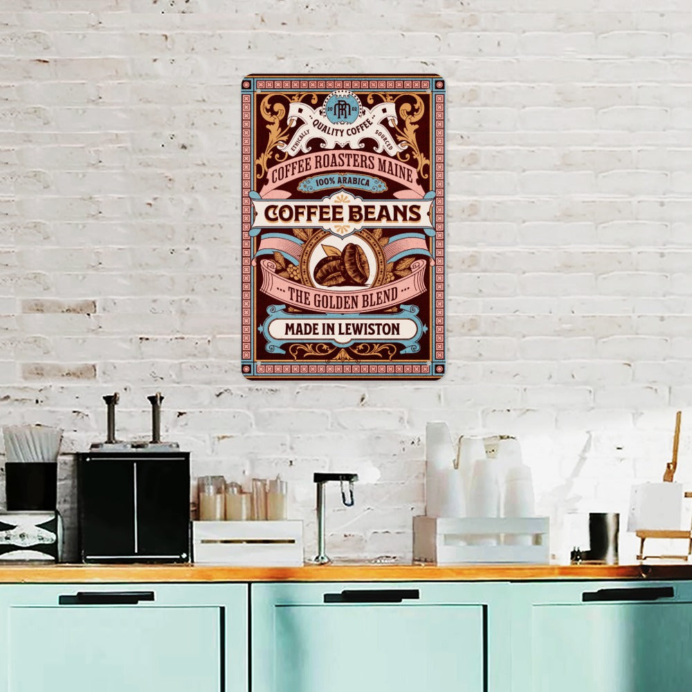 Tinplate Wall Decor COFFEE BEANS