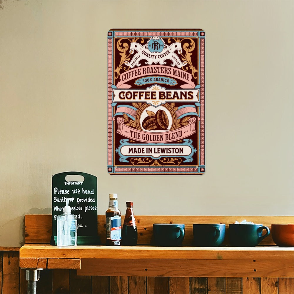 Tinplate Wall Decor COFFEE BEANS