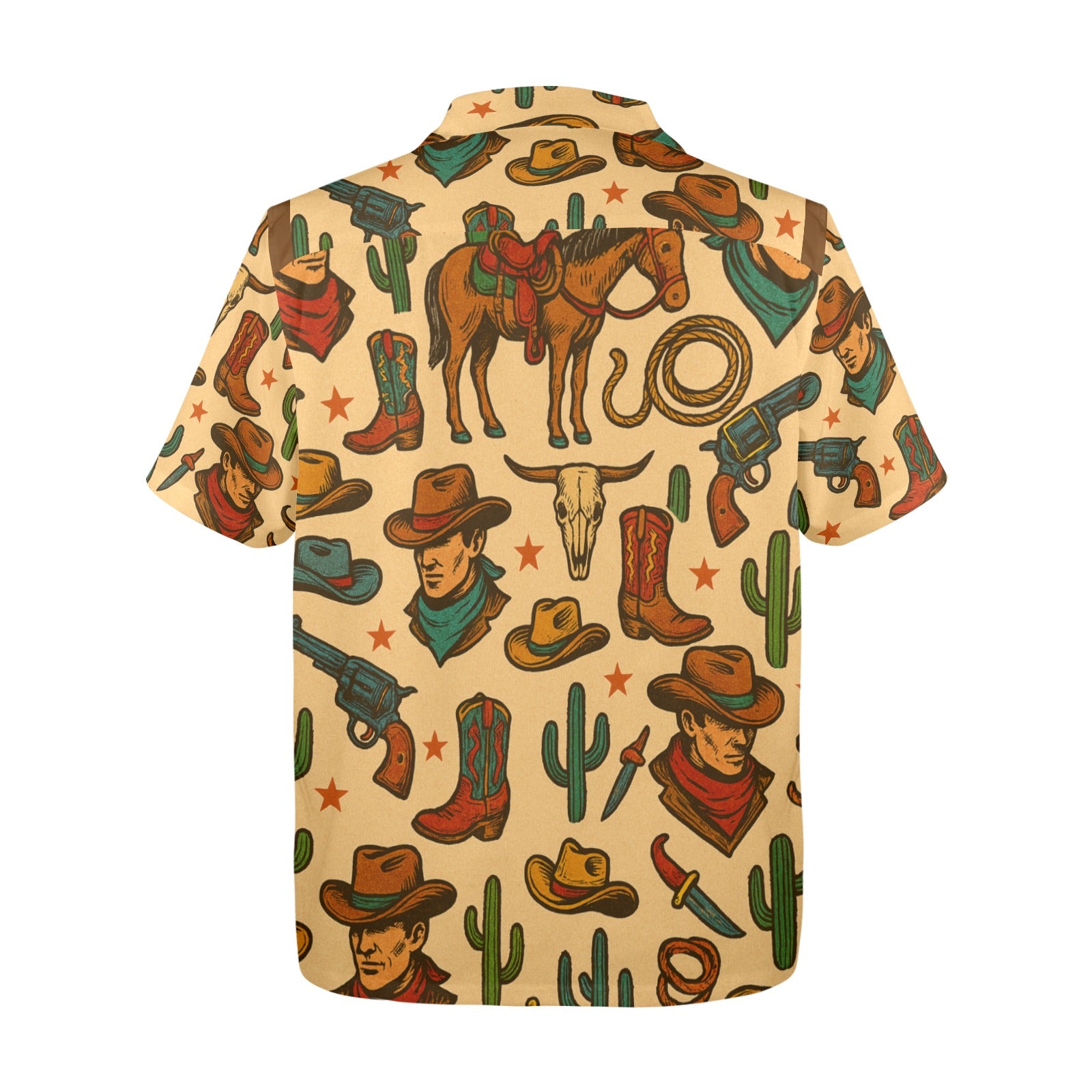 Men's All Over Print Hawaiian Shirt YIPPEE-KI-YAY