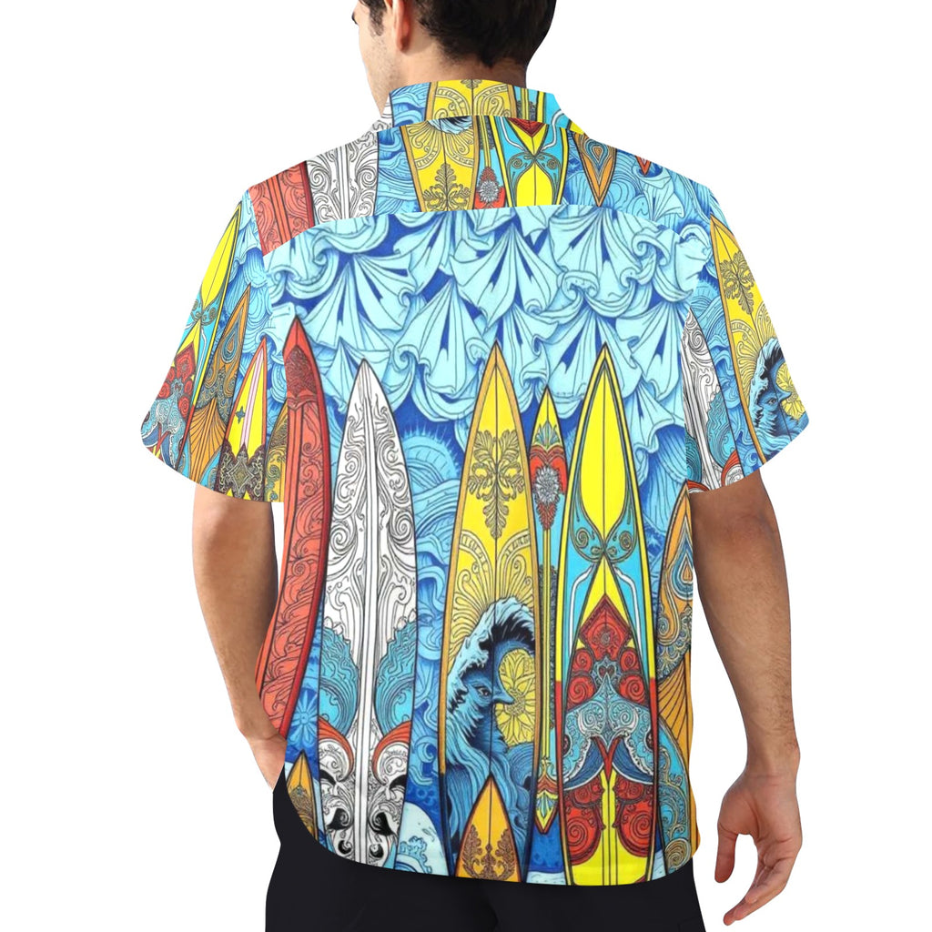 Men's All Over Print Hawaiian Shirt SURF'S UP