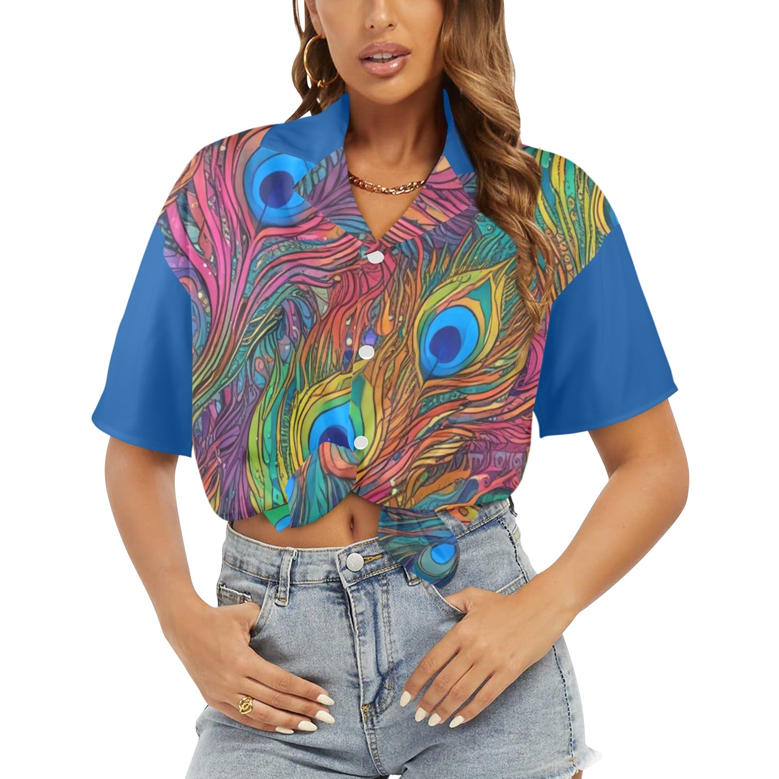 Women's All Over Print Hawaiian Shirt HERA