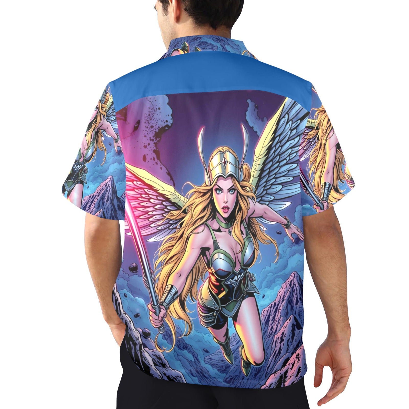 Men's All Over Print Hawaiian Shirt TO VALHALLA!