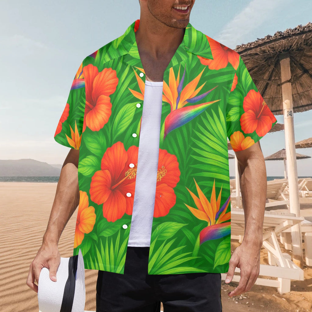 Men's All Over Print Hawaiian Shirt ANOTHER DAY IN PARADISE
