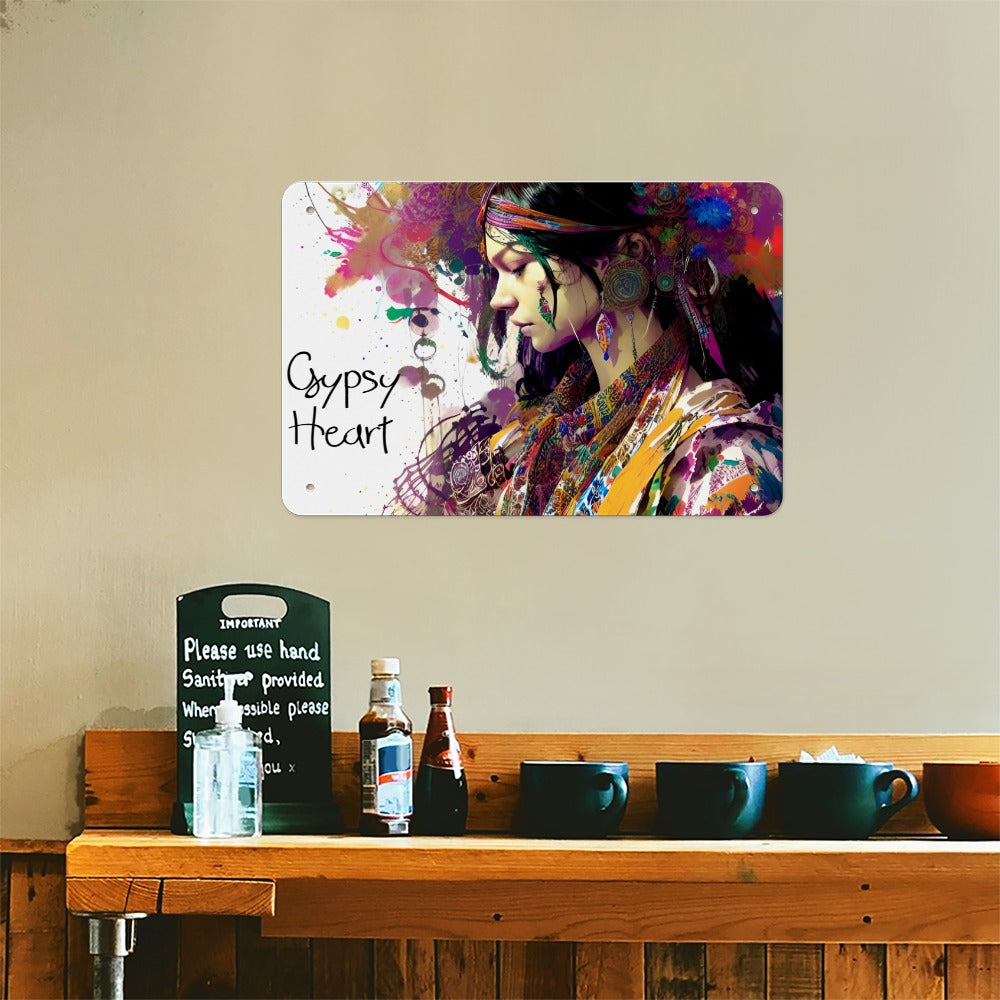 Tinplate Wall Decor GYPSY HEART
