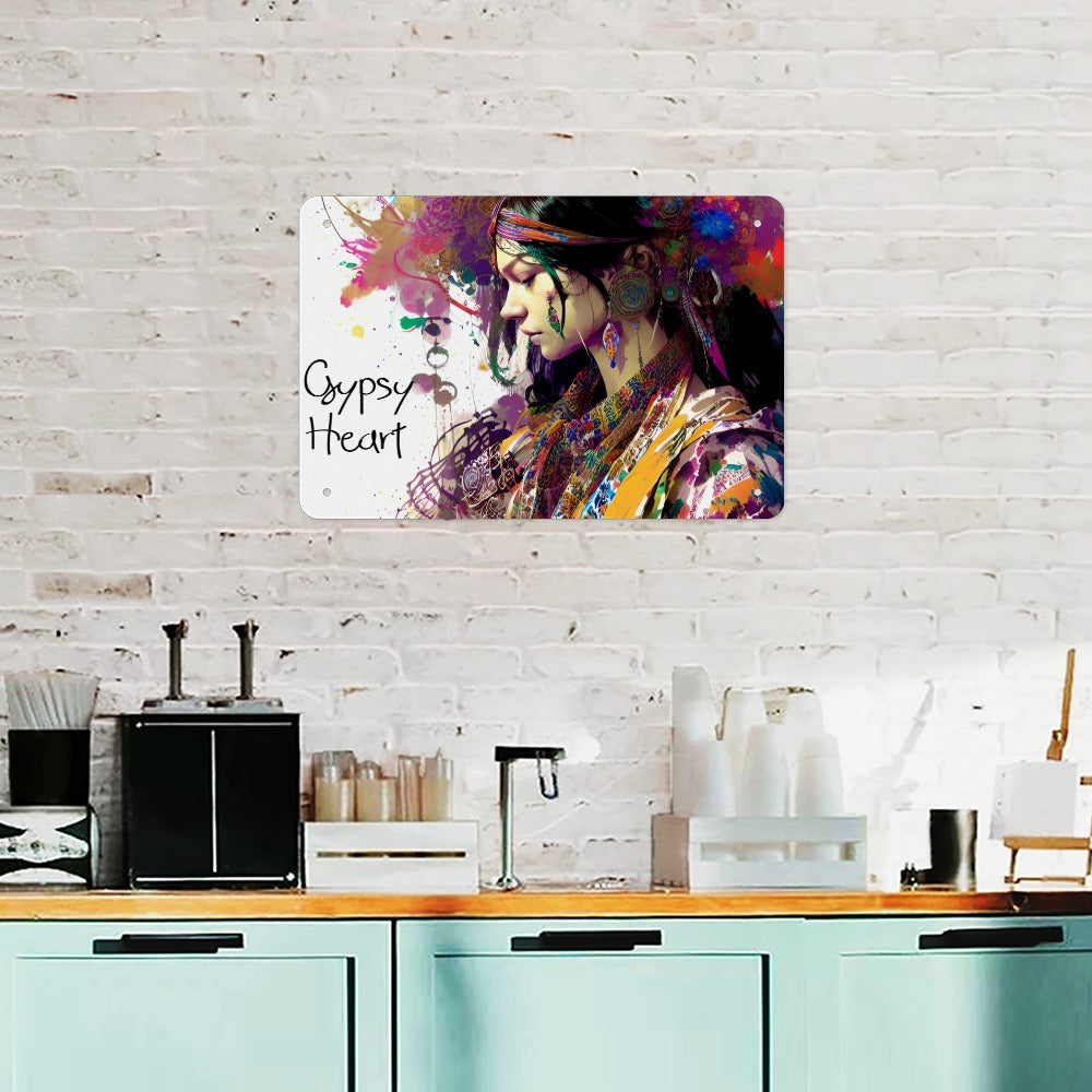 Tinplate Wall Decor GYPSY HEART