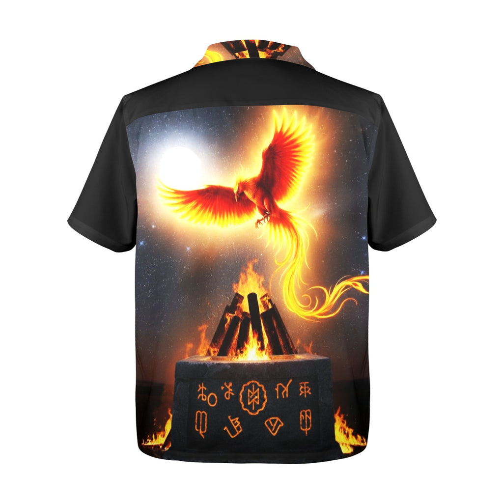 Men's All Over Print Hawaiian Shirt PHOENIX RISING
