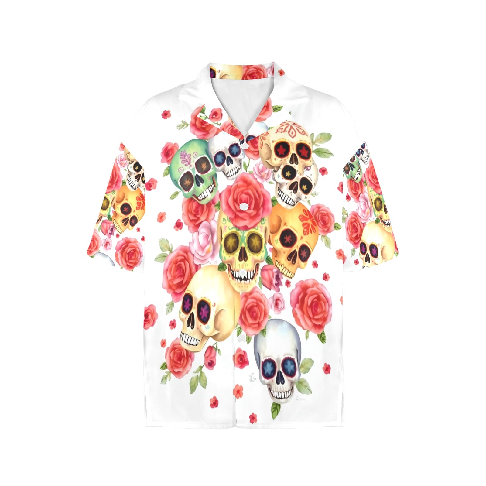 Women's All Over Print Hawaiian Shirt SUGAR, SUGAR