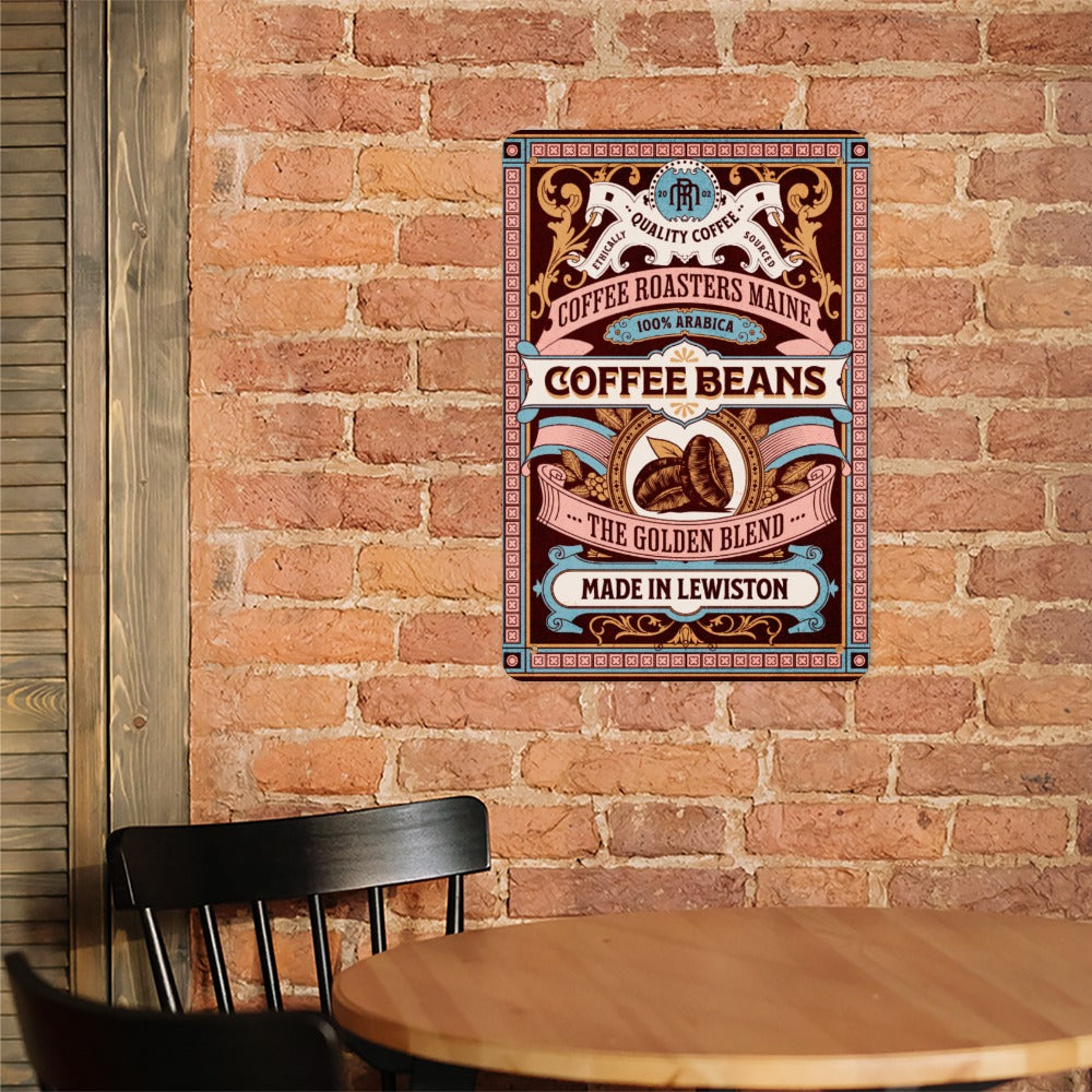 Tinplate Wall Decor COFFEE BEANS