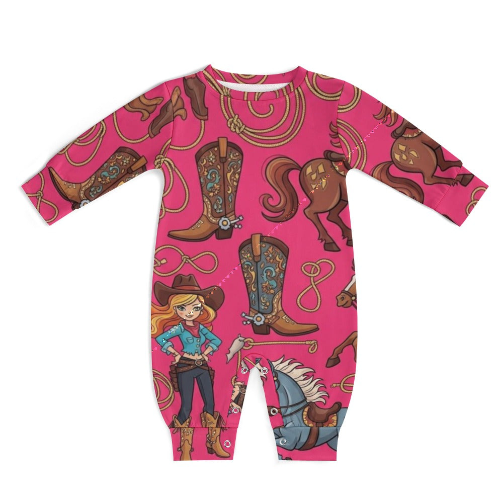 Baby romper BARBY'S HORSES  (OP)