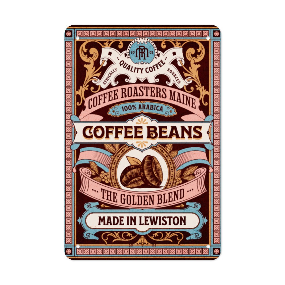 Tinplate Wall Decor COFFEE BEANS