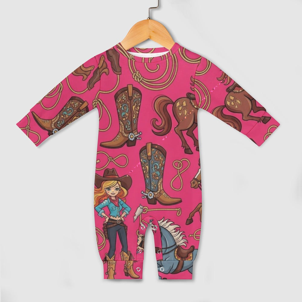 Baby romper BARBY'S HORSES  (OP)