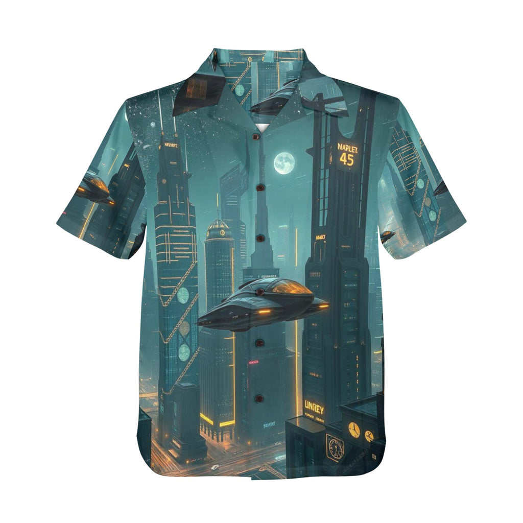 Men's All Over Print Hawaiian Shirt NARLEX 45