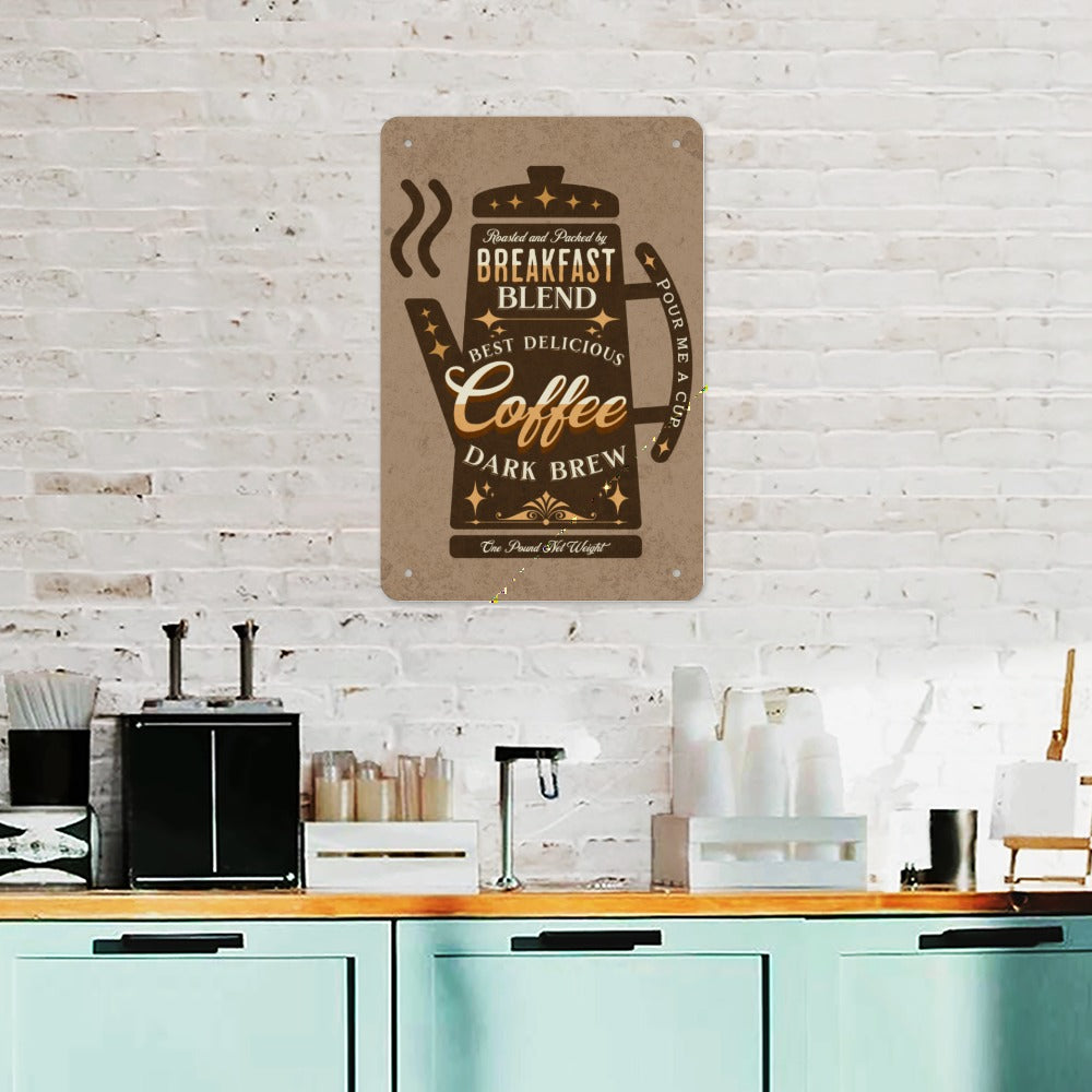 Tinplate Wall Decor BREAKFAST BLEND