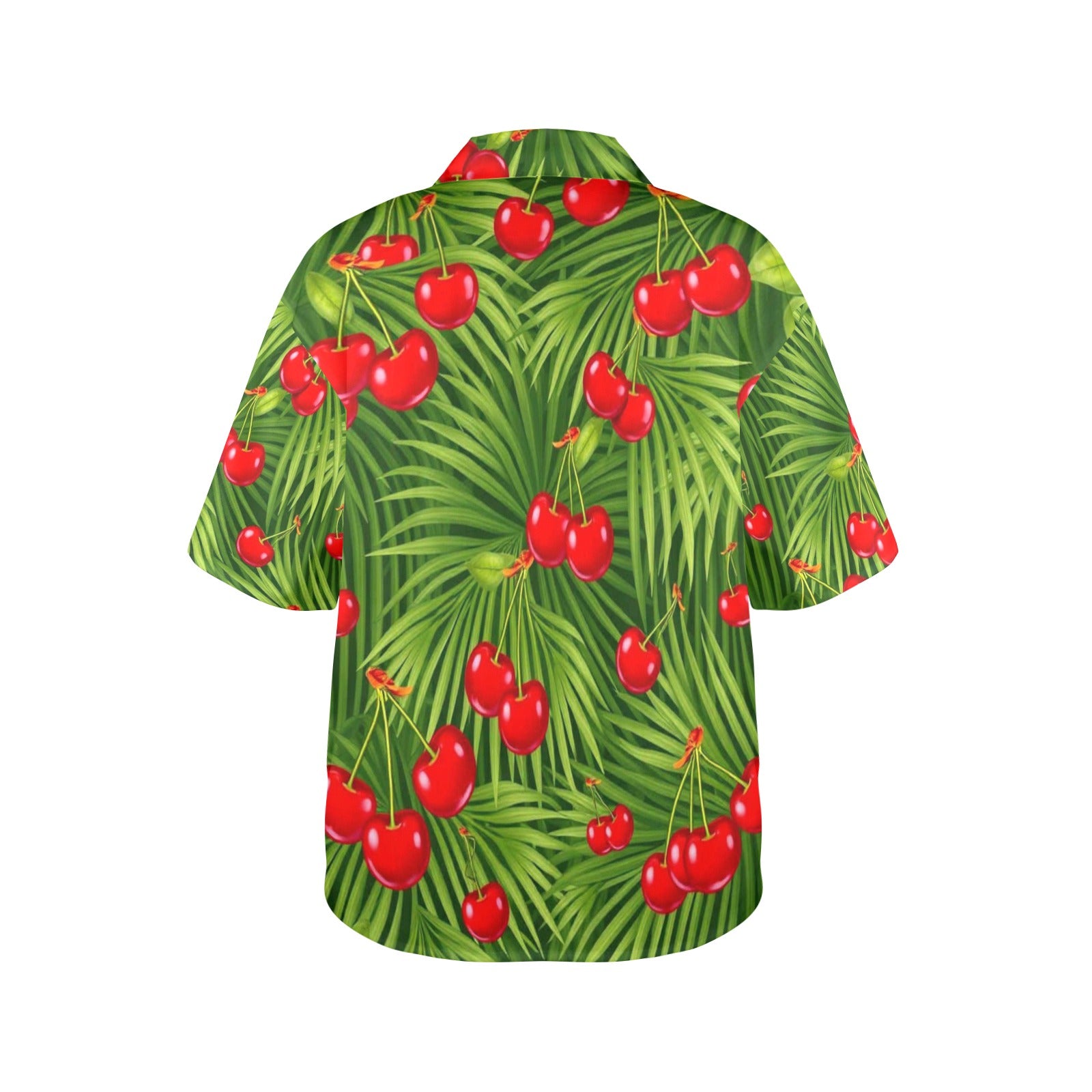 Women's All Over Print Hawaiian Shirt CHERRY PARADISE