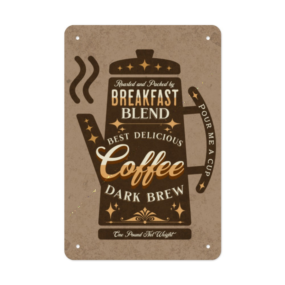 Tinplate Wall Decor BREAKFAST BLEND