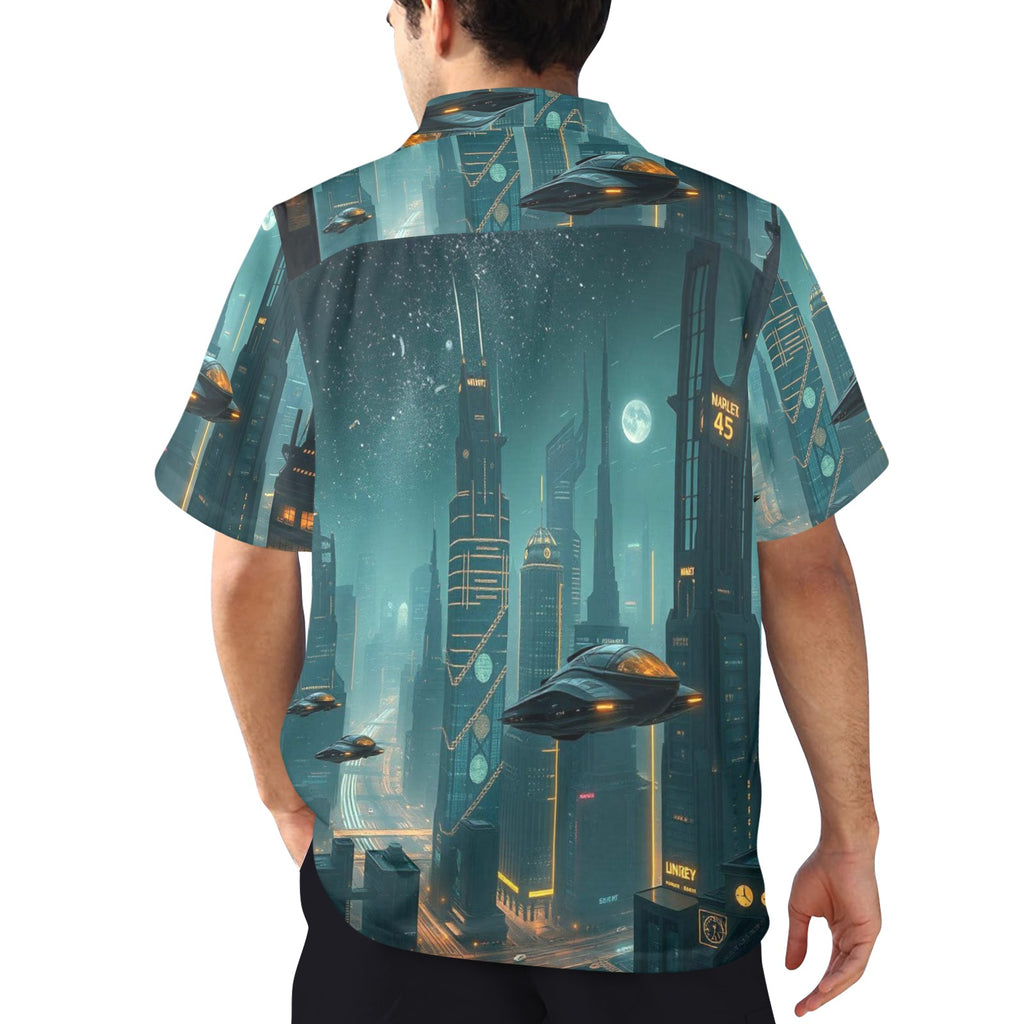 Men's All Over Print Hawaiian Shirt NARLEX 45