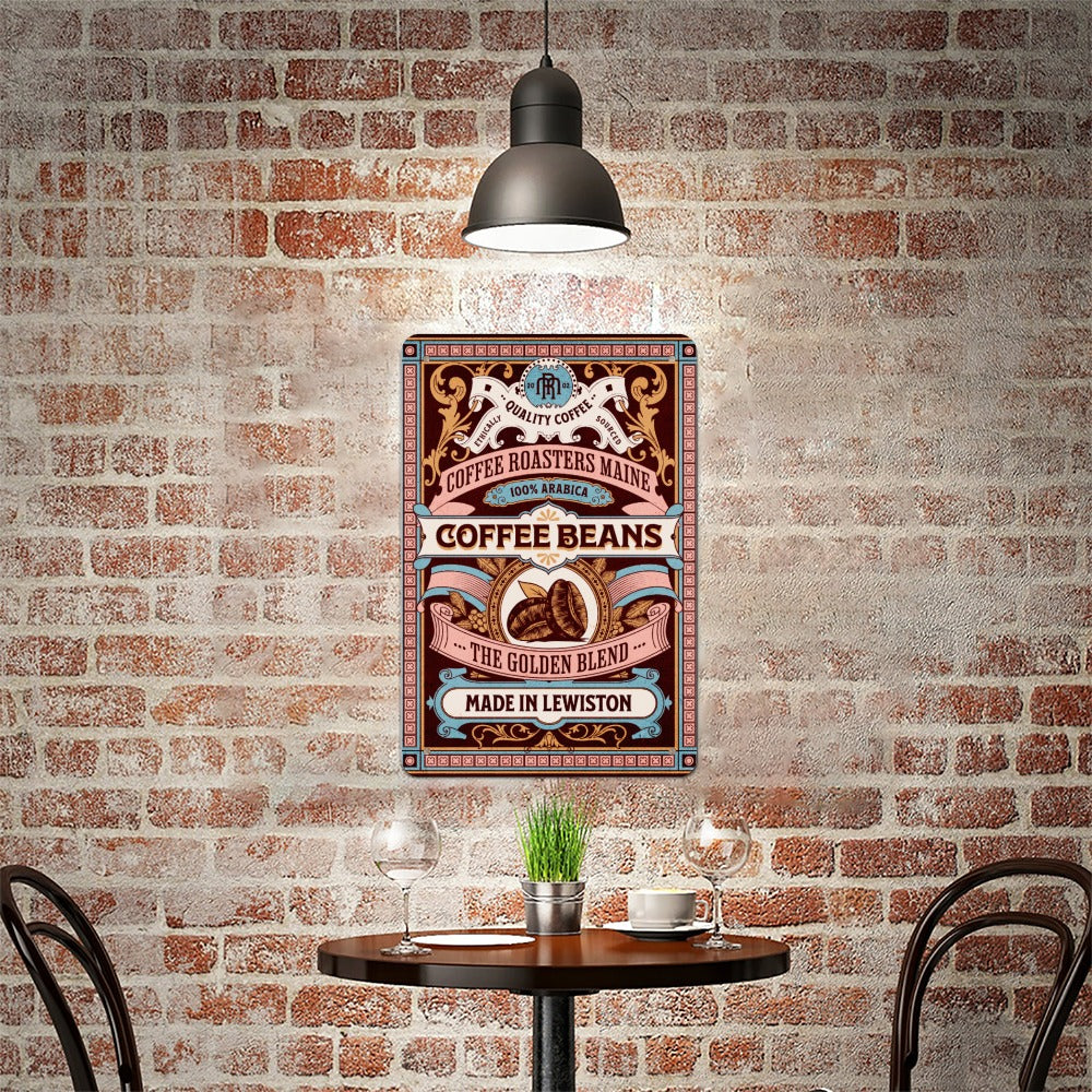 Tinplate Wall Decor COFFEE BEANS