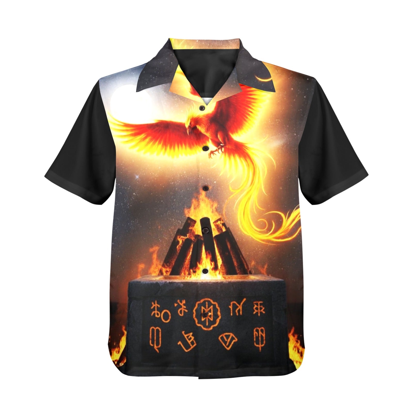 Men's All Over Print Hawaiian Shirt PHOENIX RISING