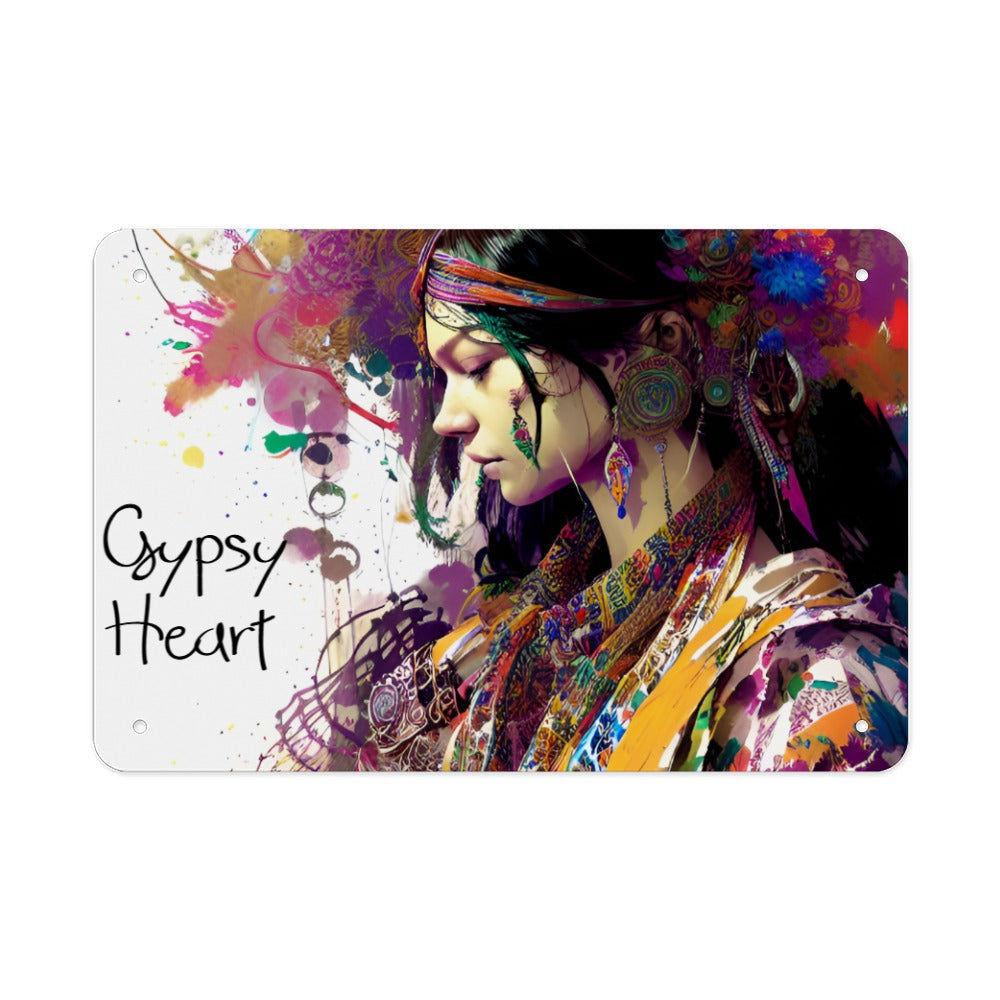 Tinplate Wall Decor GYPSY HEART