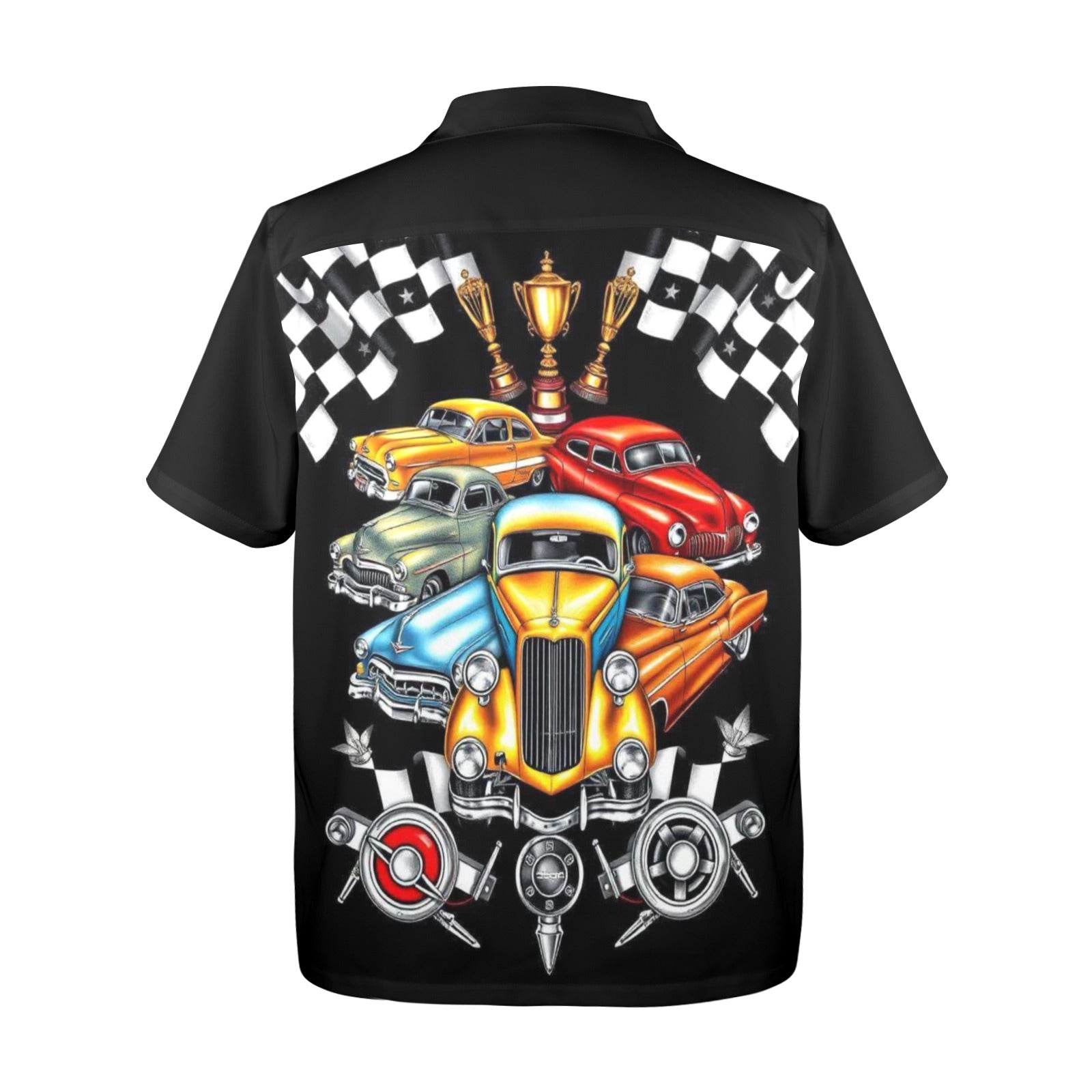 Men's All Over Print Hawaiian Shirt LIFE IN THE FAST LANE