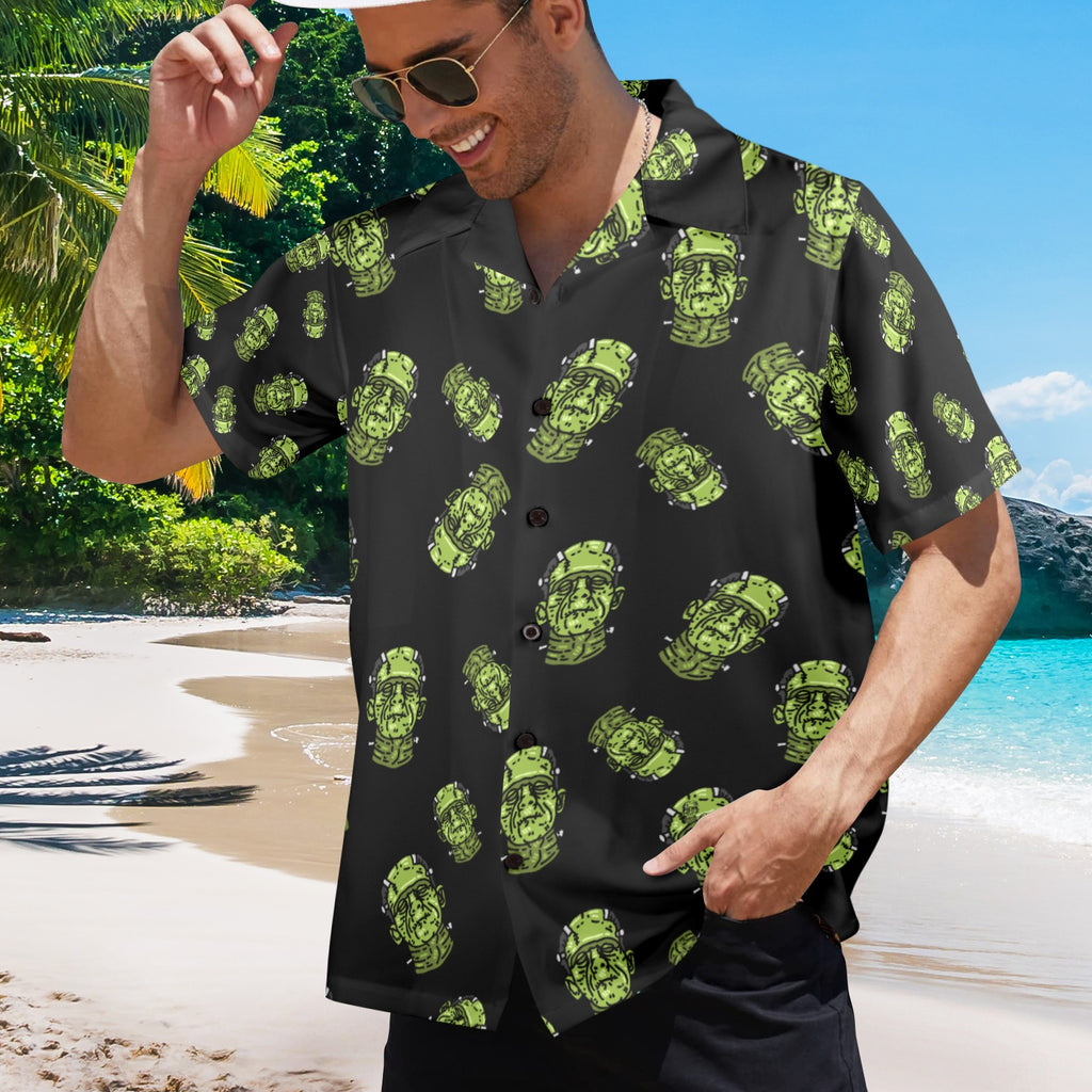 Men's All Over Print Hawaiian Shirt FRANKENSTYLE