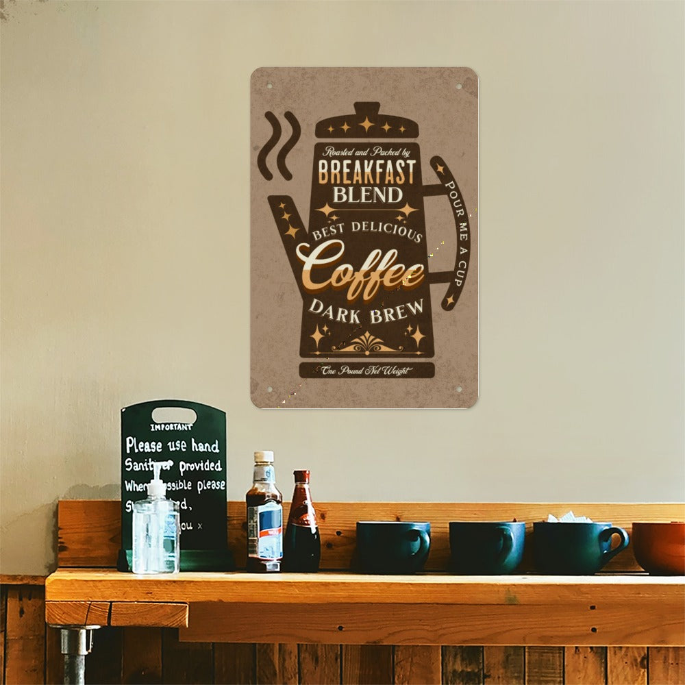 Tinplate Wall Decor BREAKFAST BLEND