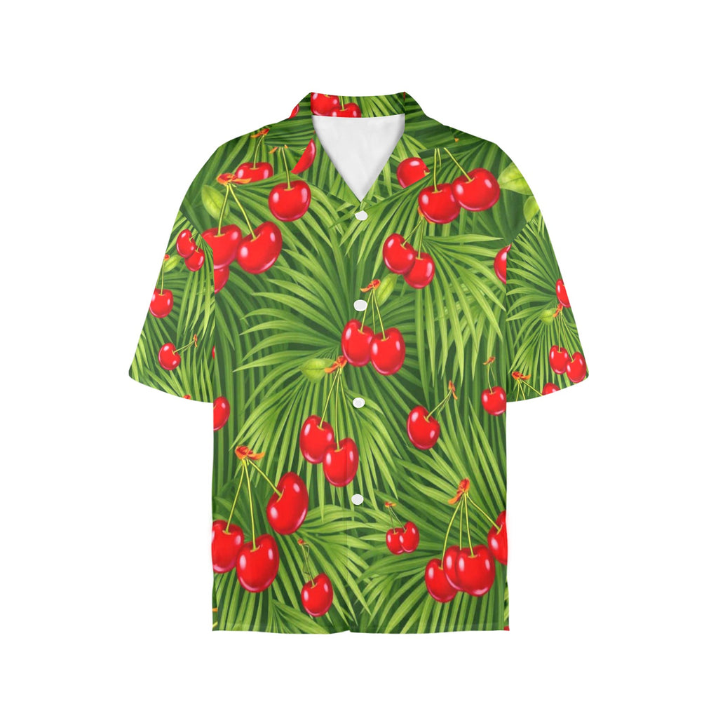 Women's All Over Print Hawaiian Shirt CHERRY PARADISE