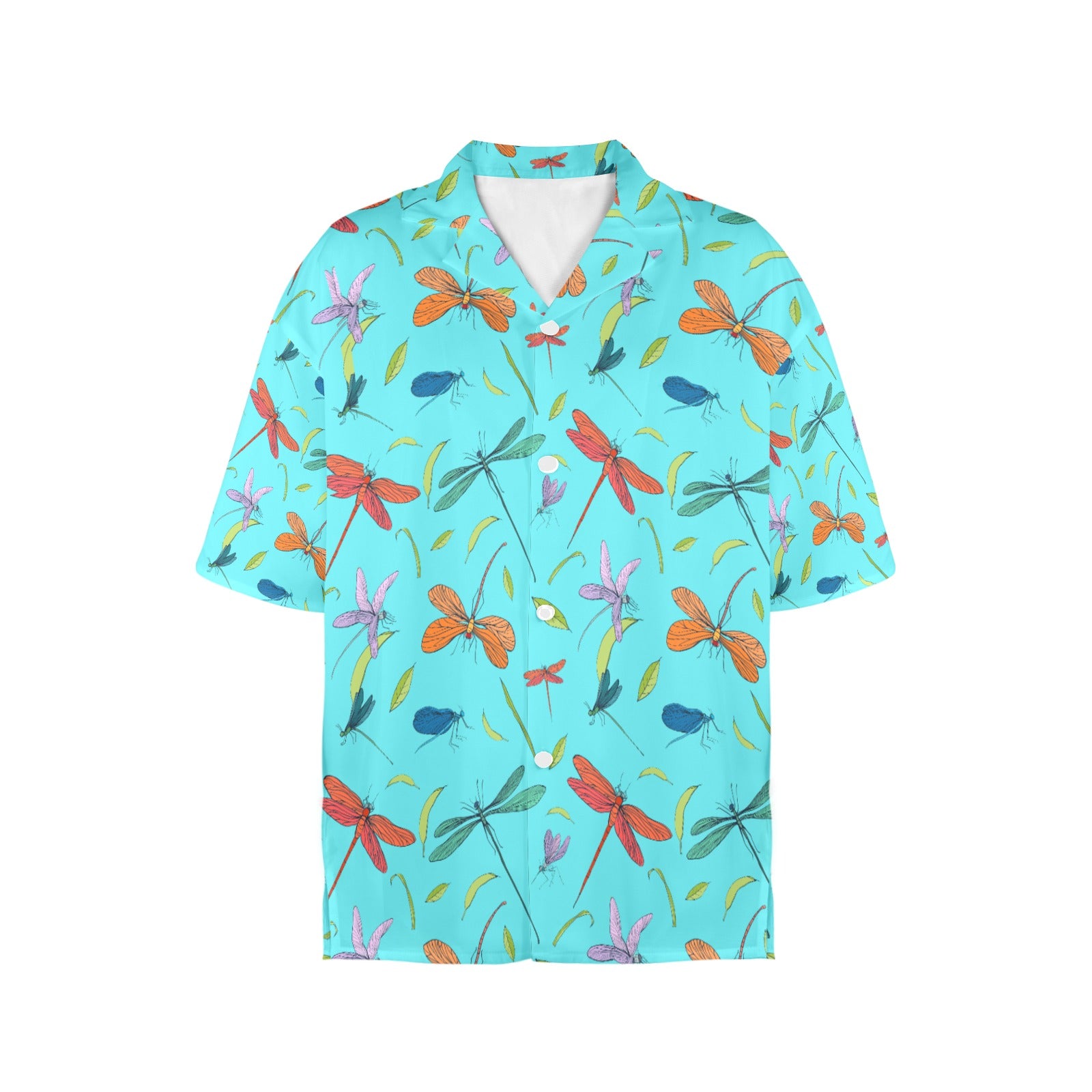 Women's All Over Print Hawaiian Shirt DRAGONFLIES