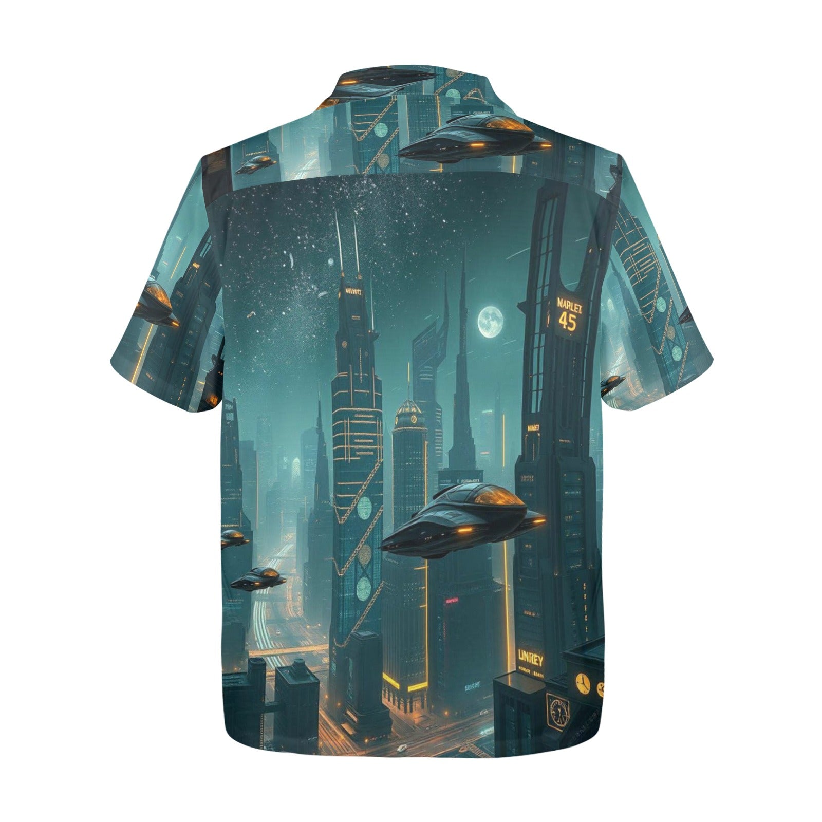 Men's All Over Print Hawaiian Shirt NARLEX 45