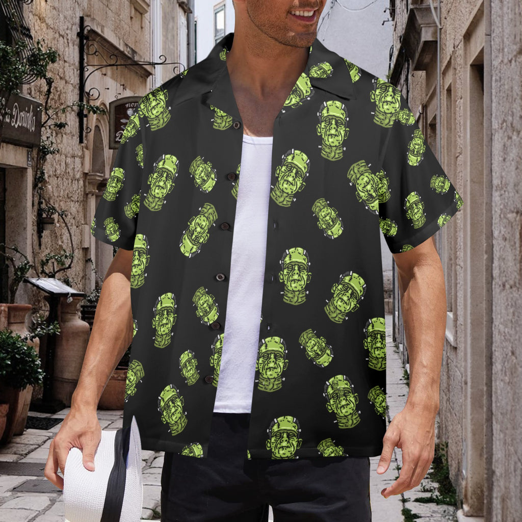 Men's All Over Print Hawaiian Shirt FRANKENSTYLE