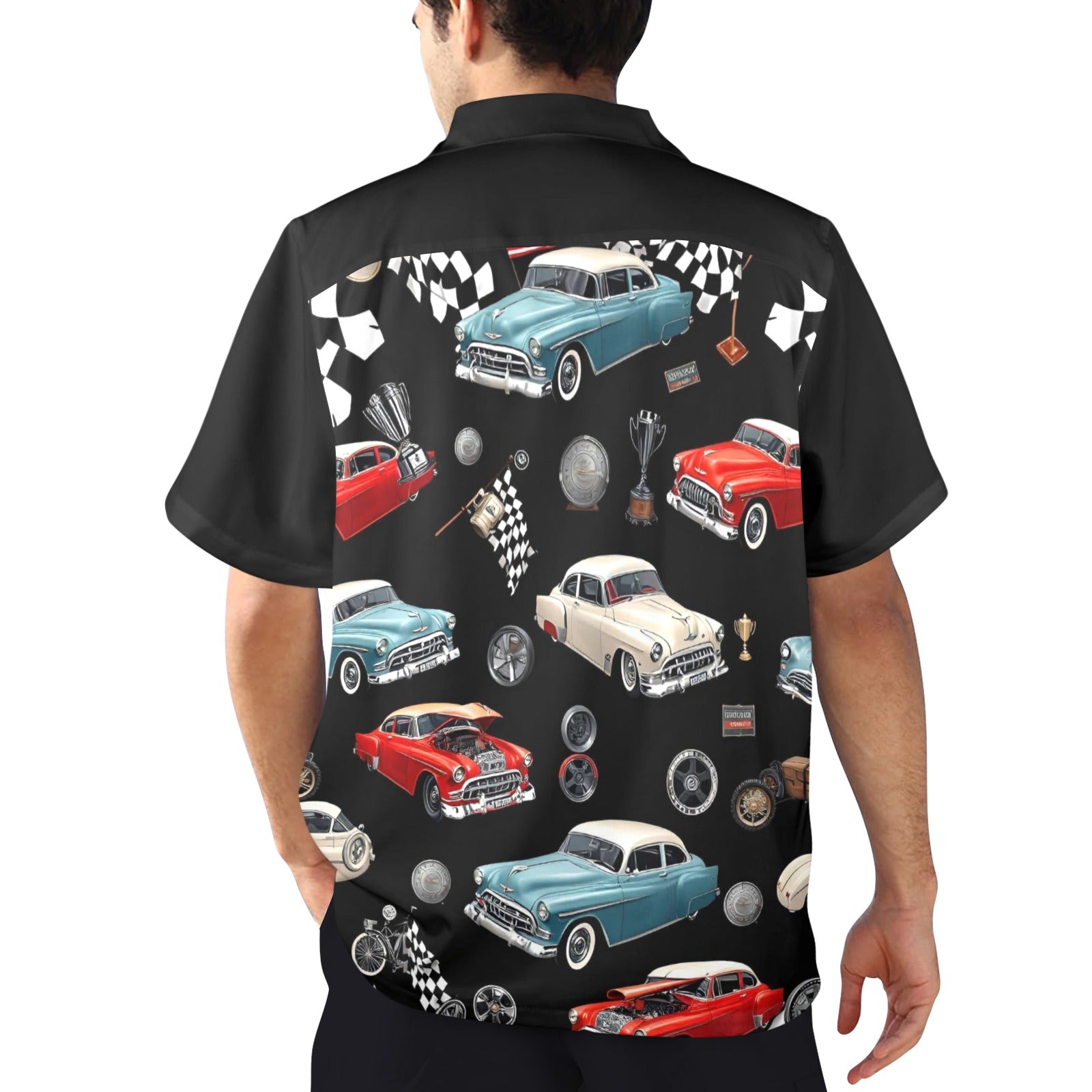 Men's All Over Print Hawaiian Shirt CHECKERED PAST