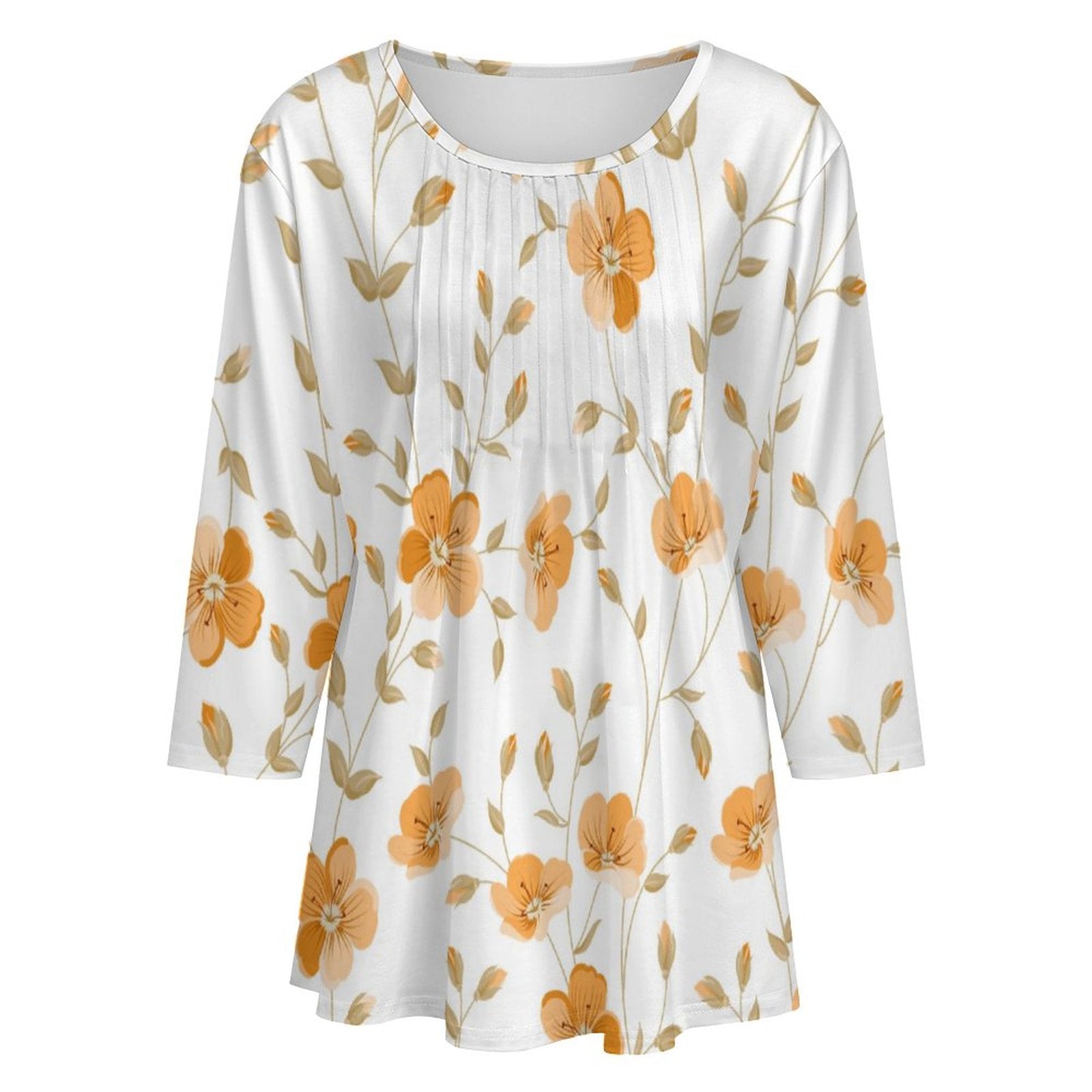 200gsm Women's 3/4 Sleeve Top(All-Over Printing)