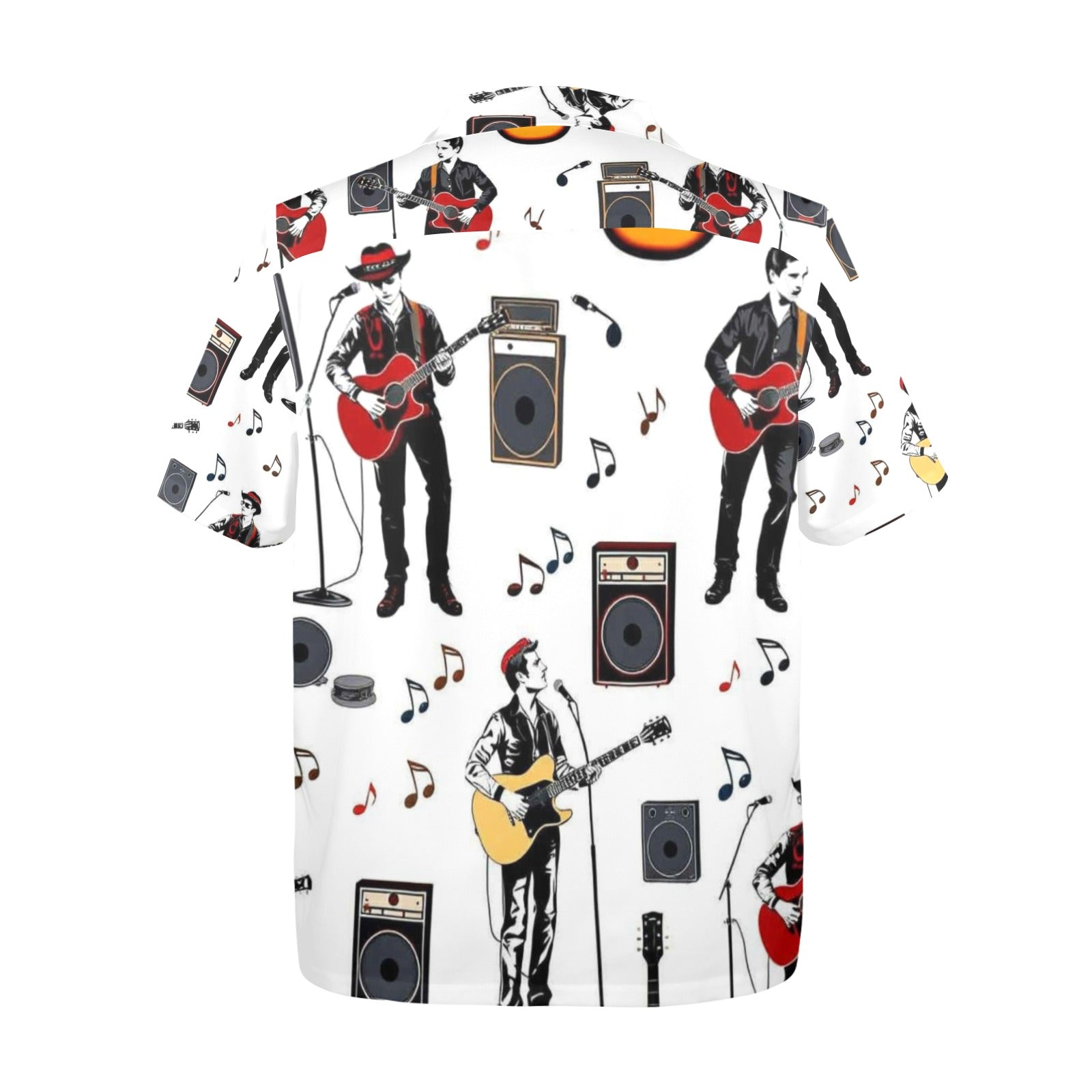 Men's All Over Print Hawaiian Shirt RETRO ROCK