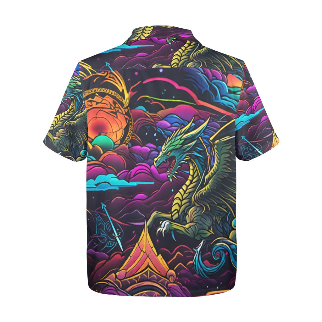Men's All Over Print Hawaiian Shirt DRAGONQUEST