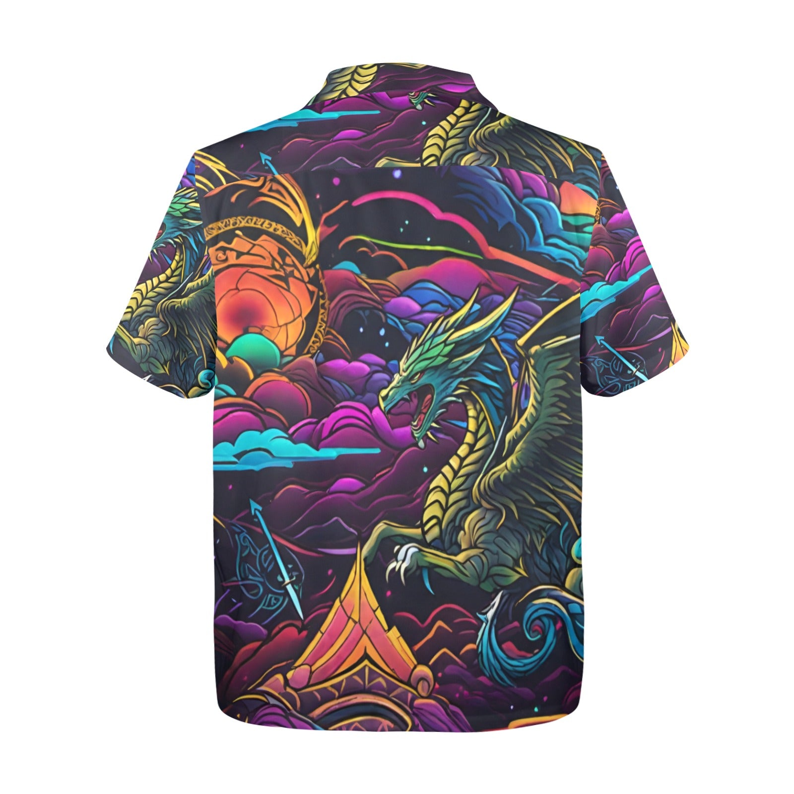 Men's All Over Print Hawaiian Shirt DRAGONQUEST