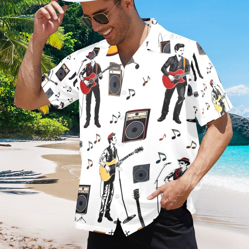Men's All Over Print Hawaiian Shirt RETRO ROCK