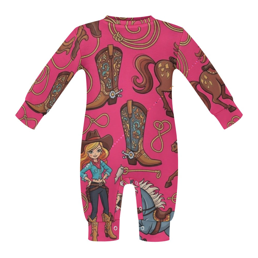 Baby romper BARBY'S HORSES  (OP)