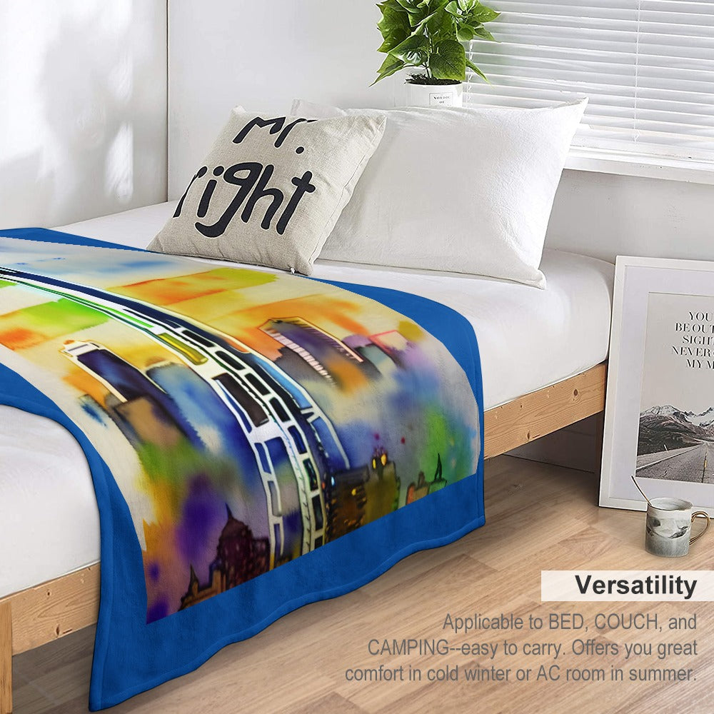 Blanket Throw Flannel SPACE NEEDLE